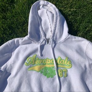 Vintage Aeropostale hibiscus Print Hoodie